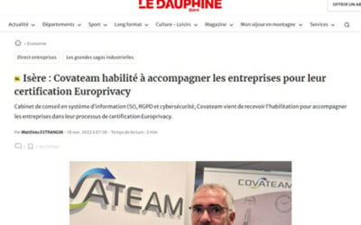 COVATEAM dans le Dauphiné Libéré